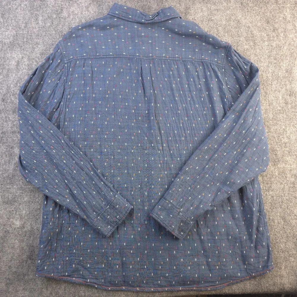 Carbon 2 Cobalt Shirt XL Long Sleeve Blue Multicolor Geometric Candy Button Down